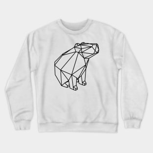 Capybara Minimalistic Low Poly Crewneck Sweatshirt